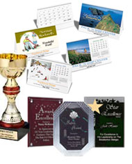 calendar and plaques